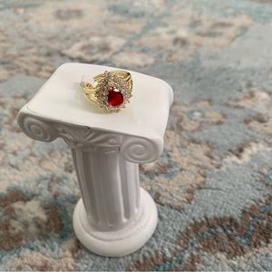 🆕 Ruby and Cubic Zirconia Ring